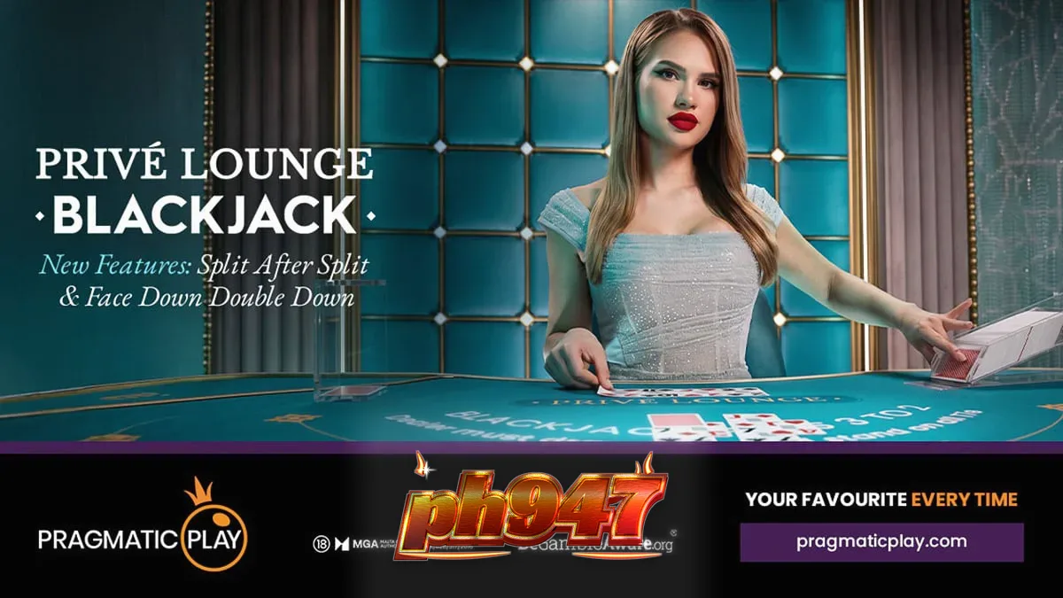 Live casino blackjack table na may premium na disenyo
